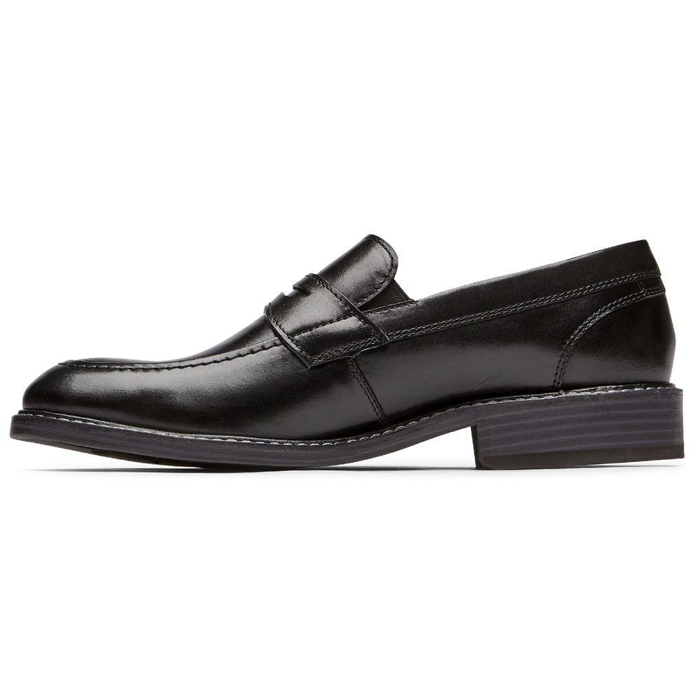 Rockport Loafers Herre Svart - Kenton Penny - IBLC59376